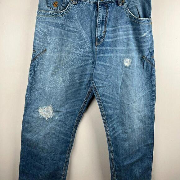 Rocawear Other - Rocawear Baggy Jeans Mens 38 Blue Denim Y2K Hip Hop Streetwear Original Fit